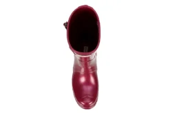 Hunter Boots Llc Womens Original Short Nebula Rain Boot - Burgundy 14 Hunter Boots Llc Womens Original Short Nebula Rain Boot - Burgundy -Fashion Feet Shop US 01 302449 05