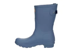 Hunter Boots Llc Womens Original Back Adj Rain Boot - Blue 12 Hunter Boots Llc Womens Original Back Adj Rain Boot - Blue -Fashion Feet Shop US 01 302450 03