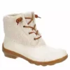 Sperry Womens Syren Gulf Sherpa Duck Boot - Ivory -Fashion Feet Shop US 01 302507 00
