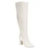 Michael By Michael Shannon Womens Camille Over The Knee Boot - Off White 2 Michael By Michael Shannon Womens Camille Over The Knee Boot - Off White -Fashion Feet Shop US 01 302767 00