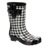 London Fog Womens Tally Rain Boot - Black -Fashion Feet Shop US 01 302870 00