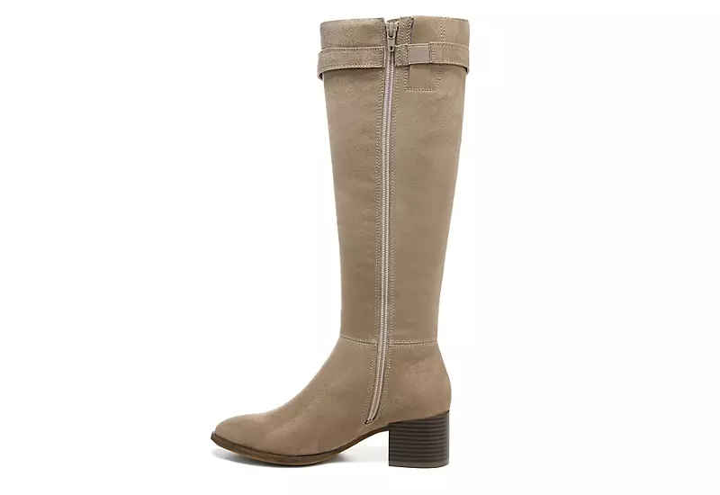 Lifestride Womens Daring Wide Calf Tall Boot - Med Natural 6 Lifestride Womens Daring Wide Calf Tall Boot - Med Natural - Image 4