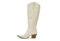 Coconuts Womens Jax Tall Western Boot - Ivory -Fashion Feet Shop US 01 303524 03