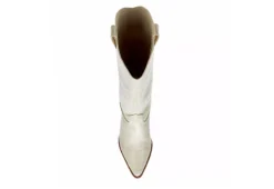 Coconuts Womens Jax Tall Western Boot - Ivory -Fashion Feet Shop US 01 303524 05