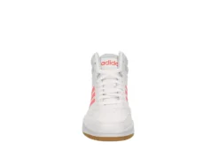 Adidas Womens Hoops 3.0 Mid Top Sneaker - White -Fashion Feet Shop US 01 400745 02