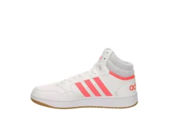 Adidas Womens Hoops 3.0 Mid Top Sneaker - White -Fashion Feet Shop US 01 400745 03