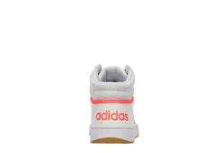 Adidas Womens Hoops 3.0 Mid Top Sneaker - White -Fashion Feet Shop US 01 400745 04