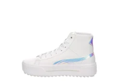 Puma Womens Kaia High Top Platform Sneaker - White -Fashion Feet Shop US 01 400758 03