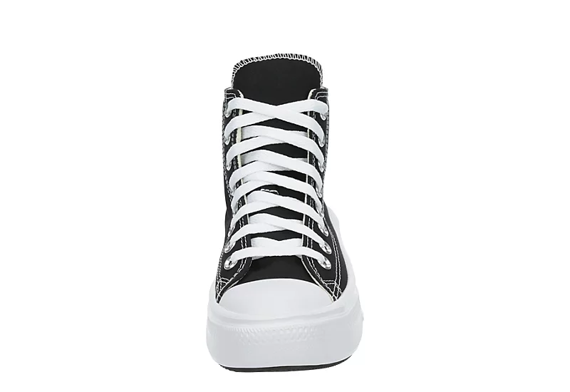 Converse Womens Chuck Taylor All Star Move High Top Sneaker - Black 5 Converse Womens Chuck Taylor All Star Move High Top Sneaker - Black - Image 3