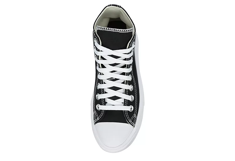 Converse Womens Chuck Taylor All Star Move High Top Sneaker - Black 8 Converse Womens Chuck Taylor All Star Move High Top Sneaker - Black - Image 6