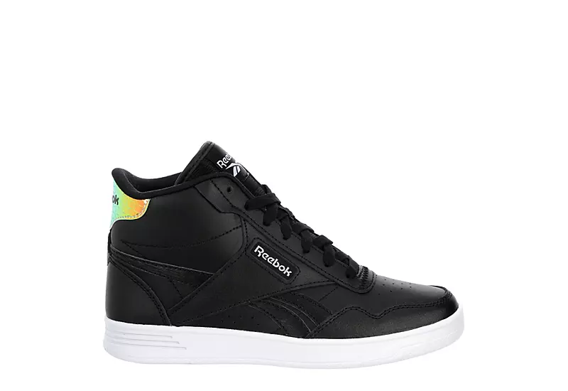 Reebok Womens Club High Top Sneaker - Black 4 Reebok Womens Club High Top Sneaker - Black - Image 2