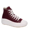 Converse Womens Chuck Taylor All Star Move High Top Sneaker - Burgundy 2 Converse Womens Chuck Taylor All Star Move High Top Sneaker - Burgundy -Fashion Feet Shop US 01 401341 00
