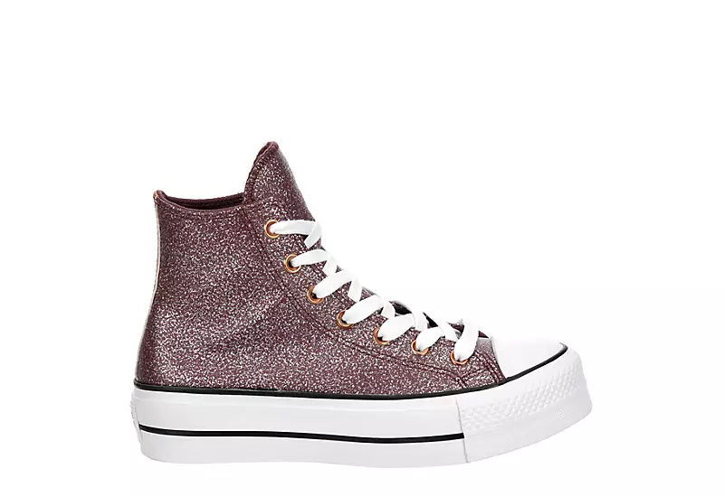 Converse Womens Chuck Taylor All Star High Top Platform Sneaker - Burgundy 4 Converse Womens Chuck Taylor All Star High Top Platform Sneaker - Burgundy - Image 2