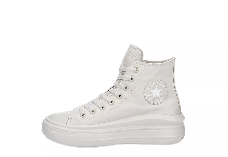 Converse Womens Chuck Taylor All Star Move High Top Sneaker - Pale Grey 6 Converse Womens Chuck Taylor All Star Move High Top Sneaker - Pale Grey - Image 4