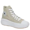 Converse Womens Chuck Taylor All Star Move High Top Sneaker - Stone 1 Converse Womens Chuck Taylor All Star Move High Top Sneaker - Stone -Fashion Feet Shop US 01 401715 00