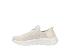 Skechers Womens Go Walk Flex Bungee Slip-ins Running Shoe - Off White -Fashion Feet Shop US 01 401931 03
