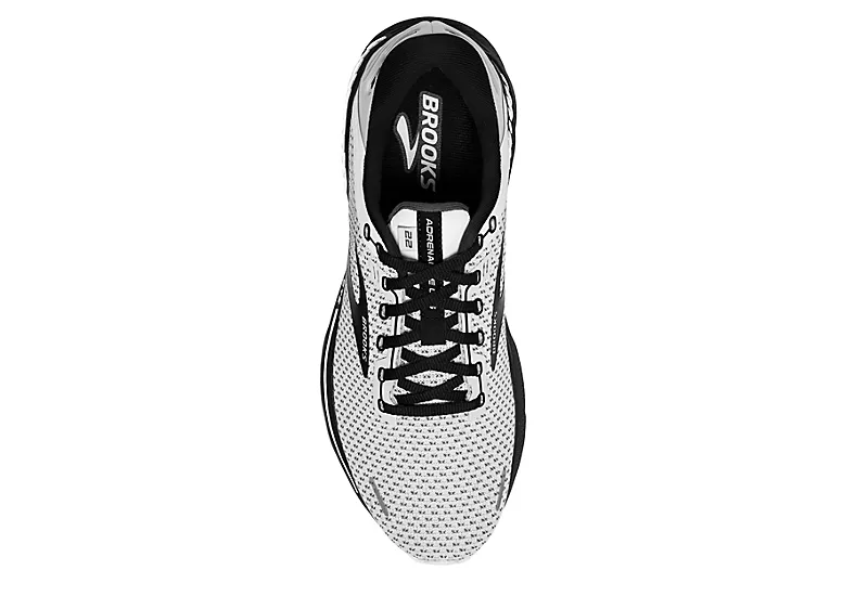 Brooks Womens Adrenaline Running Shoe - White 6 Brooks Womens Adrenaline Running Shoe - White - Image 4